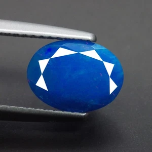 1.37 Cts JOYFUL OVAL FACETTED (9 x 7 mm) 100% NATURAL FIRE BLUE OPAL GEMSTONES - Picture 1 of 7