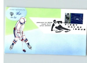 Set of 4 Hand Painted OLYMPICS, Utah; Ice Hockey, Skiing, Ice Skating, Snow Boar - Picture 1 of 4