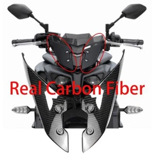For 2017-2021 Yamaha MT-10 FZ10 Carbon Fiber Windscreen Front Nose Panel Fairing - Imagen 1 de 7