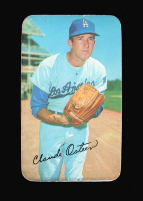1970 Topps Supers #1 SP CLAUDE OSTEEN Los Angeles Dodgers VG - Image 1 of 2