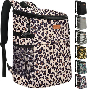 Camping Cooler Backpack 30 Cans, Soft Backpack Coolers Insulated Leak Proof Trav - Picture 1 of 12