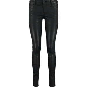 AG ADRIANO GOLDSCHMIED Super Skinny Lederjeans POY1288 - Schwarz - W23 - 1200£ - Bild 1 von 3