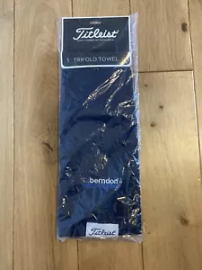 Titleist Trifold Golf Cart Towel 16" x 16" - Dark Blue / Navy - New & Unused - Picture 1 of 11
