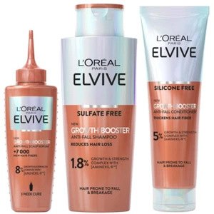 L'Oreal Elvive GROWTH BOOSTER Shampoo + Balsamo + Siero Cuoio Capelluto Anticaduta NUOVO! - Foto 1 di 1