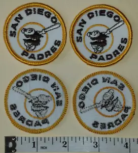 2 VINTAGE SAN DIEGO PADRES MLB BASEBALL 2" EMBROIDERED CREST PATCH - Picture 1 of 1