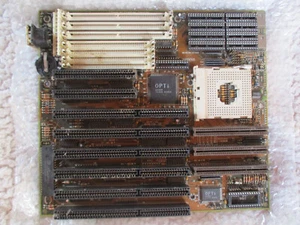 Jetway MicroATX 9.75"x8.6" ISA Motherboard DIN TMF M21 94V-0 PCB w/ OPTi Chips - Picture 1 of 11