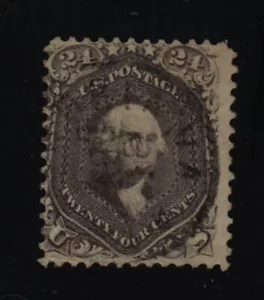 1861 Washington Sc 70 used single 24c lilac CV $300 - Picture 1 of 1