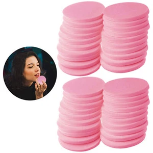40 Pink Beauty Make Up Facial Sponge Round Foam Pads Cosmetic Applicator Blender - Picture 1 of 1