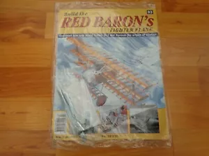 1/8 HACHETTE BUILD THE RED BARON FOKKER DR1 WW1 FIGHTER PLANE ISSUE 93 INC PART - Picture 1 of 1