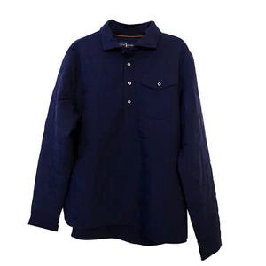 RALPH LAUREN Men’s Polo Ivy Golf Club 2 1/4 Button Pullover NAVY Size L - Picture 1 of 3