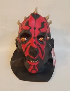 Star Wars Darth Maul Deluxe Latex Mask ADULT Hand Painted Disney Halloween - Picture 1 of 5