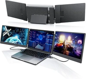 Laptomo S3 Portable Monitor Erweiterung für Laptop 14" FHD 1920x1080 HDMI USB-C - Bild 1 von 7