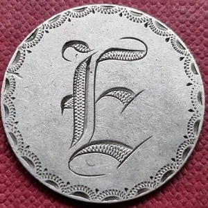 FICHA DE AMOR "E" en cuarto de libertad sentada 25c #68171 - Imagen 1 de 2