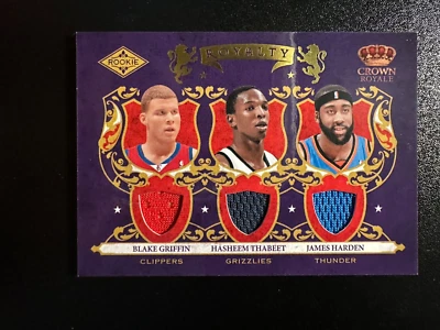 2009-10 Crown Royale Royalty материалы дебютант Джеймс Харден Блейк Гриффин #d /499 - Изображение 1 из 3