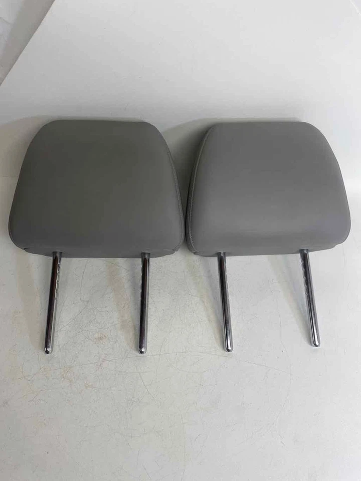Juego de 2 reposacabezas delanteros diestro + derecho cuero gris se adapta a ACURA RLX 2014-2017 Foto 1 de 4
