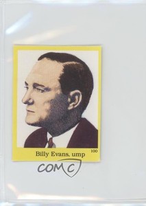 1989 The Official Hall of Fame Fun & Fact Sticker Book Stickers Billy Evans HOF