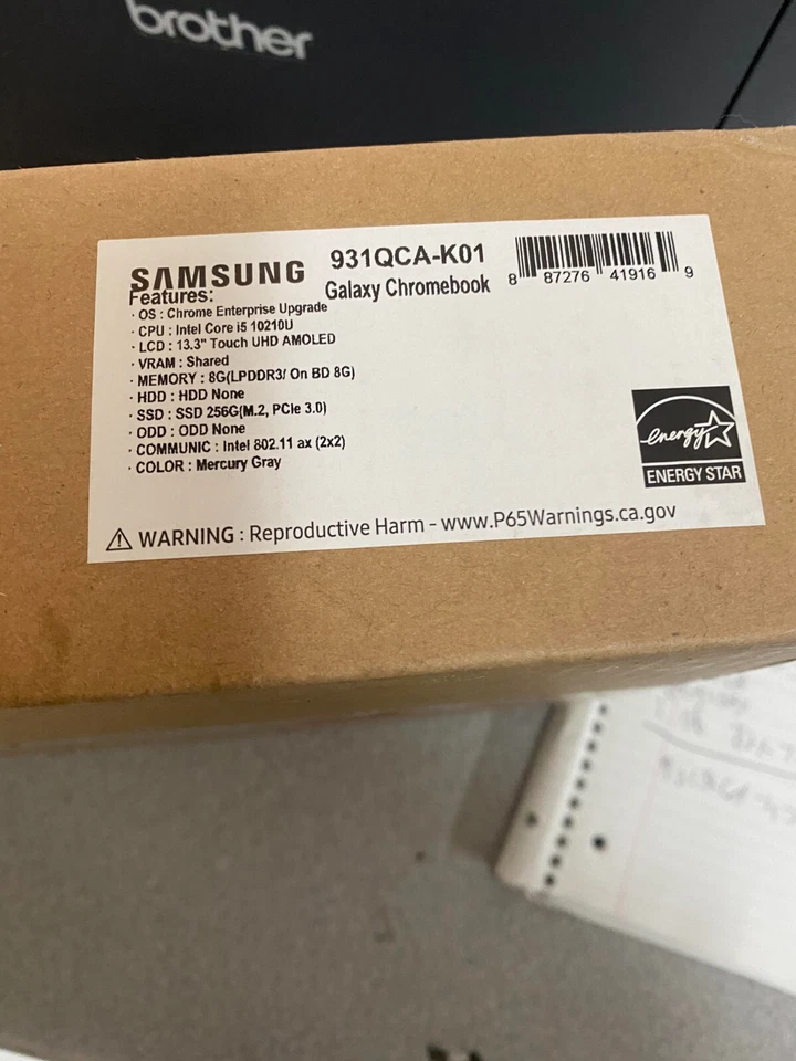 NEW Samsung Galaxy Chromebook XE931QCA-K01US Laptop i5 8GB RAM 13.3" Touch - Image 1 of 1