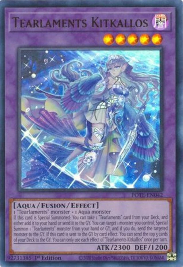 x1 Tearlaments Kitkallos - POTE-EN042 - Ultra Rare - 1st Edition - Power of the - Image 1 of 1