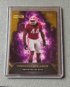 Travon Walker 2022 Wild Card Matte Rookie Heat Gold Purple #RH-15 78/100 RC Karte - Bild 1 von 3
