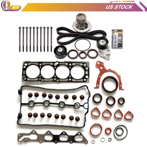 JUEGO DE PERNOS DE JUNTA DE CABEZA KIT DE CORREA DE DISTRIBUCIÓN BOMBA DE AGUA PARA 04-05 CHEVROLET AVEO 1.6L - Imagen 1 de 24