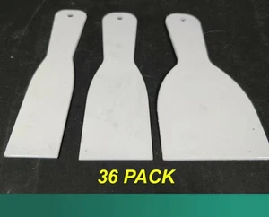 36 x Plastic Scrapers for Paint Scraping, Filling Etc. 35mm 50mm 75mm - Picture 1 of 4