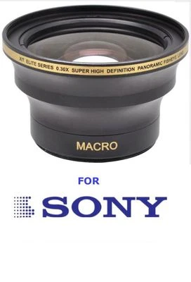 55MM HD 30X FISHEYE MACRO LENS FOR SONY ALPHA A58 SLT-A37 A57 A65 A200 A230 A380 - Image 1 of 4