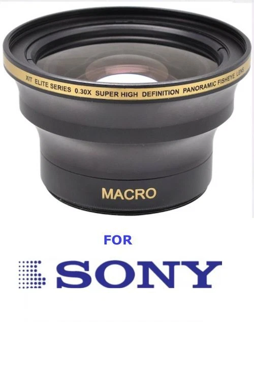 55MM HD 30X FISHEYE MACRO LENS FOR SONY ALPHA A58 SLT-A37 A57 A65 A200 A230 A380 - Image 1 of 4