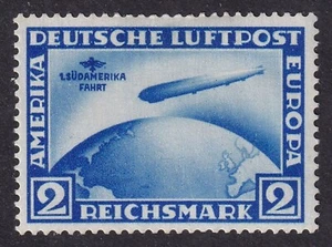 GERMANY 1930 Zeppelin 2m Sudamerika Fahrt (Wmk Horizontal) SG 456 MH/* (CV £500) - Picture 1 of 2