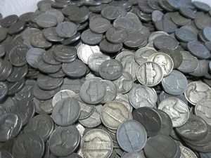 3 Lb. Jefferson Nickels 1939-1970 circulado, sin buscar ¡ENVÍO GRATUITO! - Imagen 1 de 1