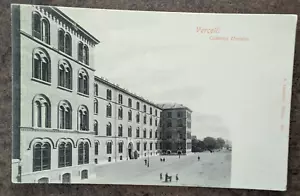 cartolina antica Piemonte Vercelli Caserma Umberto I Animata FP non viaggiata - Foto 1 di 2
