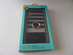 Kate Spade Protective Hardshell Case + Ring Stand For iPhone XS Max Stripes - Picture 1 of 10