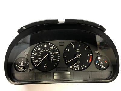 BMW E39 525i 530i 2001-2003 cuadro de instrumentos velocímetro no probado OEM Foto 1 de 4