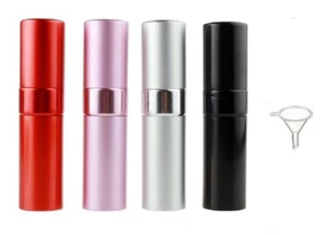 8ML Travel Perfume Atomizer – Refillable Mist Spray Rotating Aluminum Bottle - Picture 1 of 34