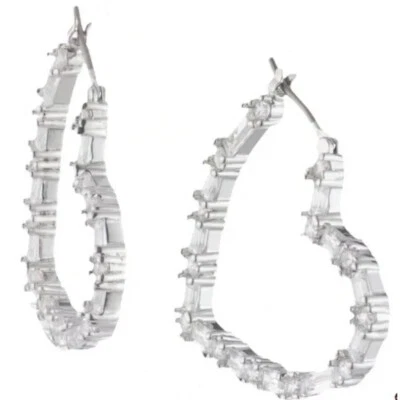 Givenchy Heart silver earrings. Retail $45 - Image 1 of 4