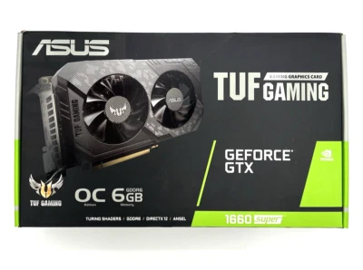 ASUS TUF Gaming GeForce GTX 1660 Super Super Overclocked 6GB  Graphics Card GPU - Image 1 of 4