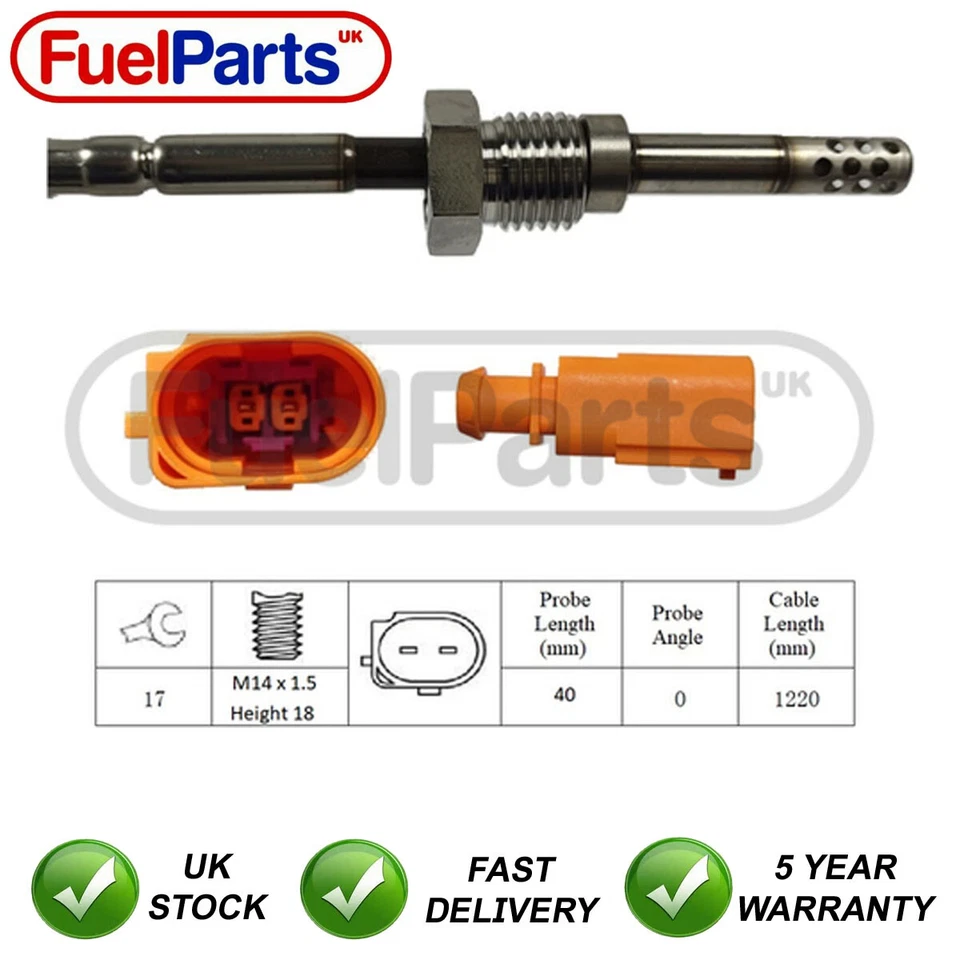 FuelParts Exhaust Gas Temperature Sensor For Audi Q7 VW Touareg 3.0 TDi #1 - Image 1 of 1