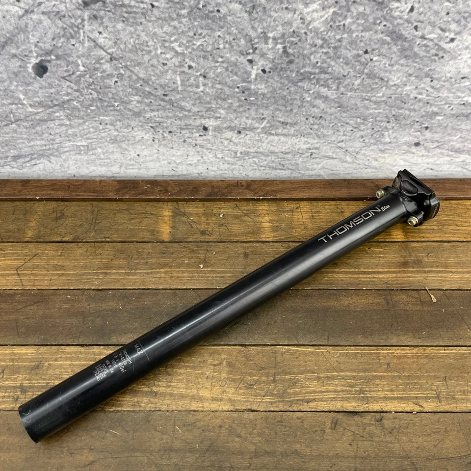 Thomson Elite Seatpost 31.6 mm USA 410mm SP-E116 Vintage Thompson Black Alloy A6 - Image 1 of 4
