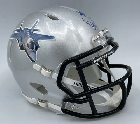 CUSTOM RIDDELL SPEED MINI FOOTBALL HELMET - US AIR FORCE Cover
