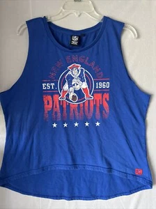 New England Patriots Retro Women XL Tank Top Sleeveless NFL Team Apparel - Picture 1 of 17