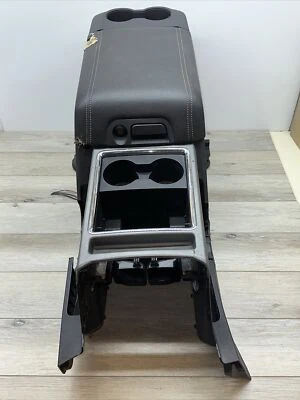 USED 2011-2016 FORD F250 F350 F450 SUPERDUTY CENTER FLOOR CONSOLE  BLACK LEATHER - Image 1 of 4