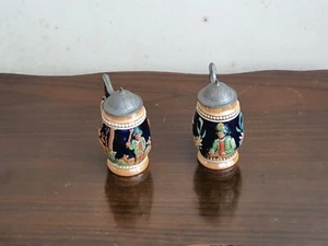 2 handbemalte Miniatur-Bier-Stiens - Bild 1 von 3