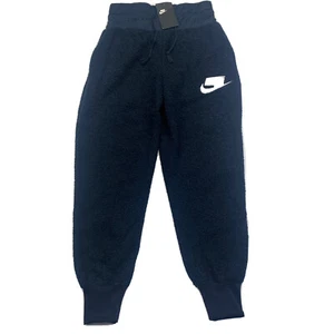 Nike Sherpa Joggers Navy Sportswear NSW 941903-475 Womens Size Small - Picture 1 of 8