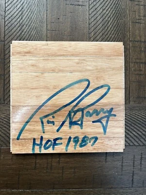 RICK BARRY - Signed Floorboard Floor WARRIORS Autograph Auto HOF Foto 1 de 4