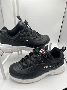 Sneakers stringate donna Fila Disarray taglia 9 in pelle nera  - Foto 1 di 9
