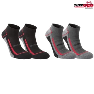 TUFFSTUFF ROPA DE TRABAJO Elite Calcetines Corte Bajo Coolmax SOPORTE DE ARCO ACOLCHADO REFORZADO - Imagen 1 de 3