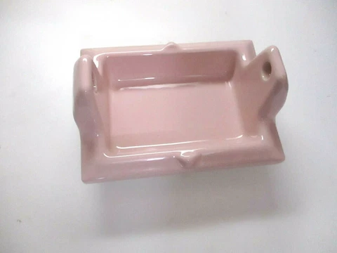 Fairfacts USA MCM Deco Porcelain Pink Heather Recessed Toilet Tissue Roll Holder Cover
