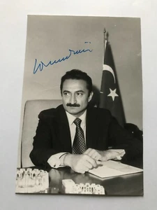 Autogramm BÜLENT ECEVIT (†2006) - 16. Ministerpräsident der TÜRKEI - Handzeichenfoto - Bild 1 von 3