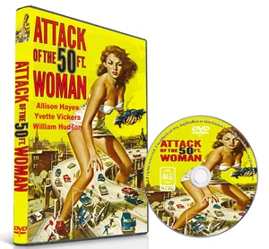 ATTACK OF THE  50 FOOT WOMAN -  1958  - SCI-FI CLASSIC - Picture 1 of 12