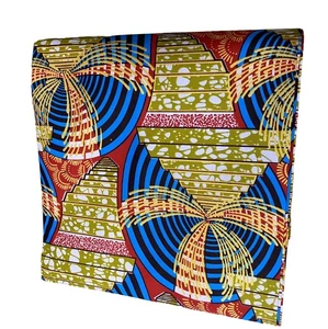 African Ankara Fabric Print Wax 6 Yards dress /Craft fabric New Design !!! - Picture 1 of 6