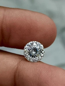 8mm Round Cut 100 Facets D VVS1 Moissanite Loose Stone 1PCs For Ring and Pendant - Picture 1 of 6